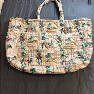 Margaritaville Tropical Print Quilted Tote